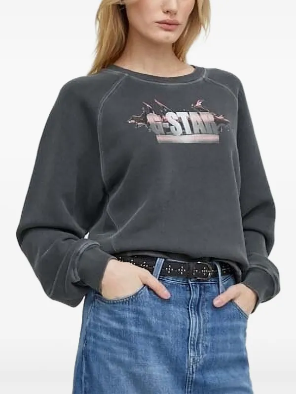 G-Star RAW flame-logo Sweatshirt Grey FARFETCH AO