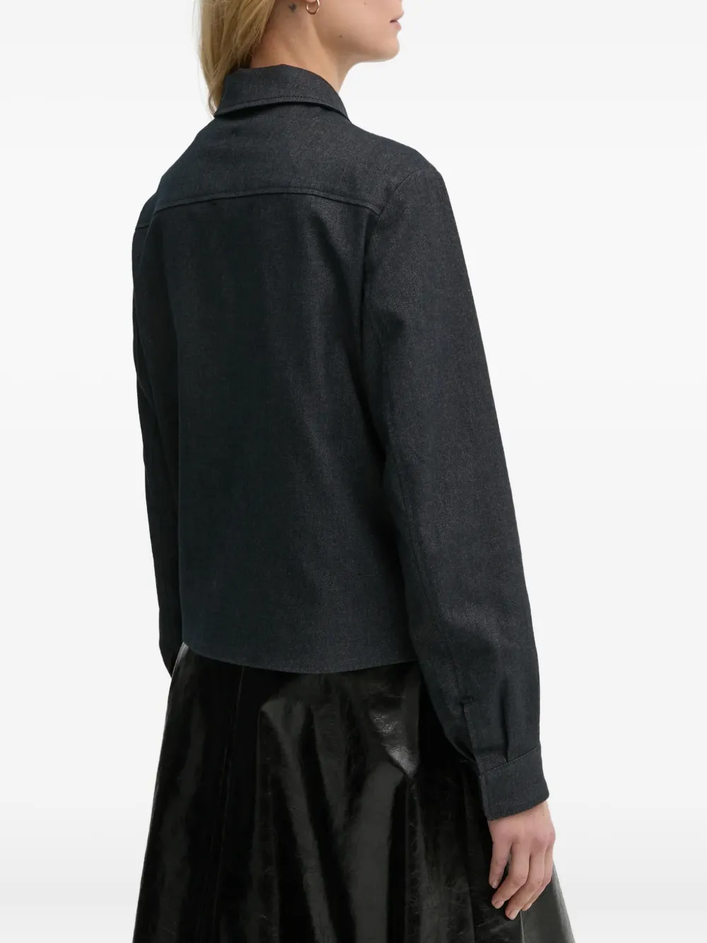 G-Star RAW Jack met logoplakkaat en kraag Blauw