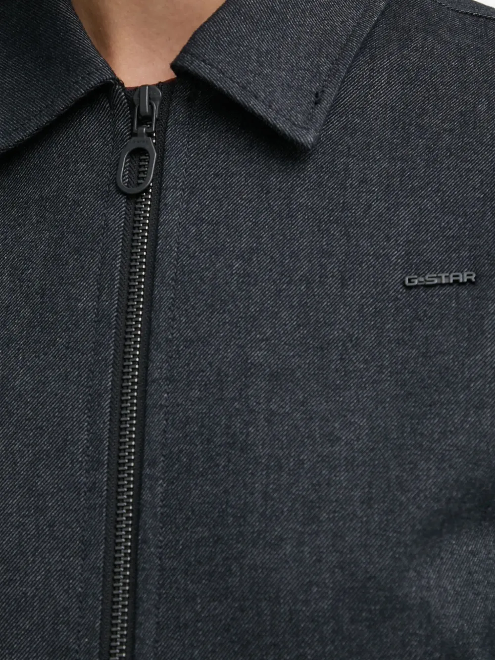 G-Star RAW Jack met logoplakkaat en kraag Blauw