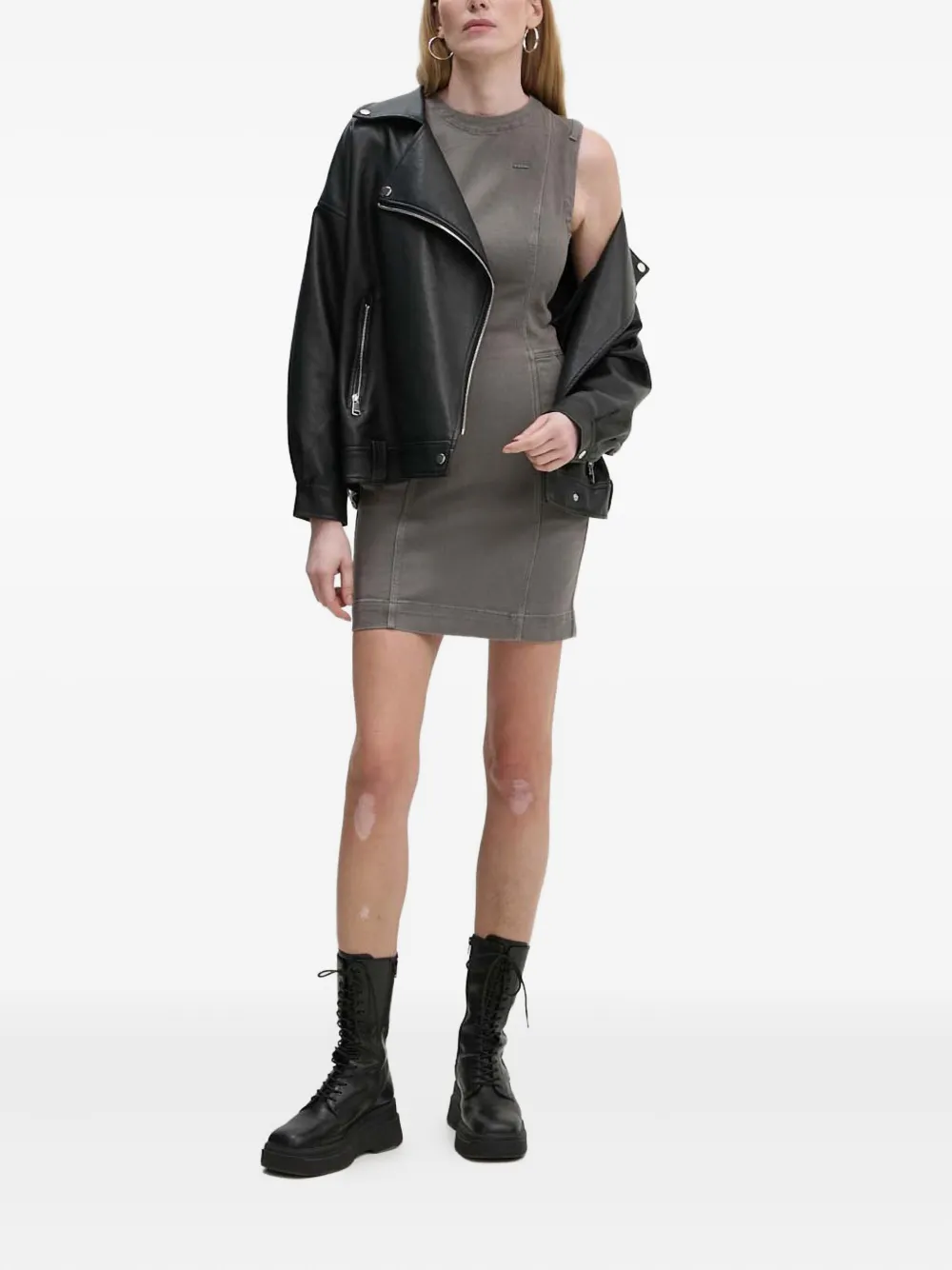 G-Star RAW Mouwloze jurk - Grijs