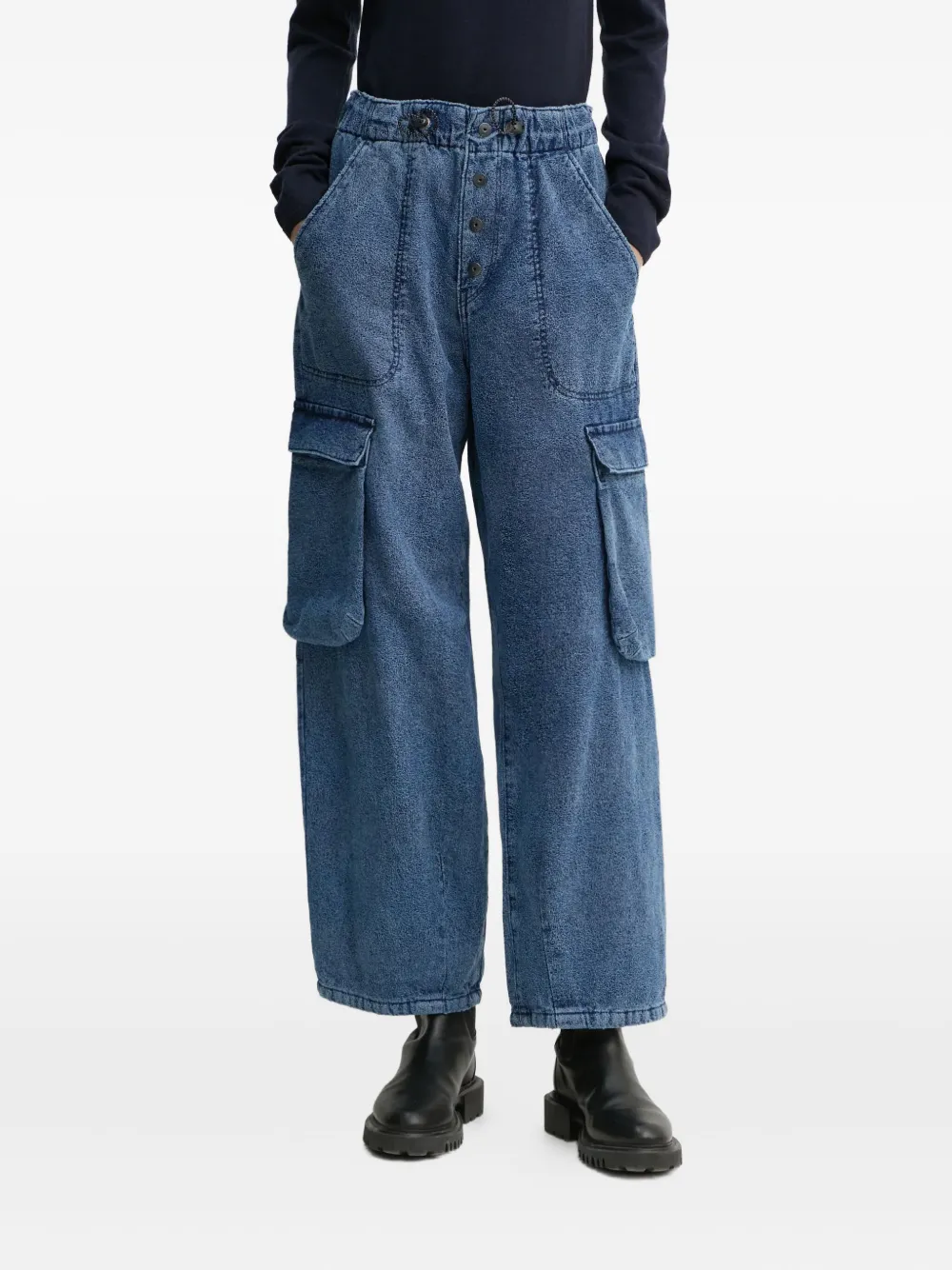 G-star Raw Cargo-pocket Trousers In Blue
