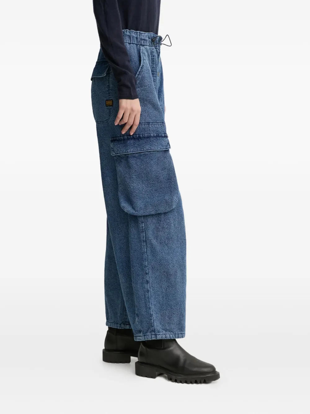 G-star Raw Cargo-pocket Trousers In Blue
