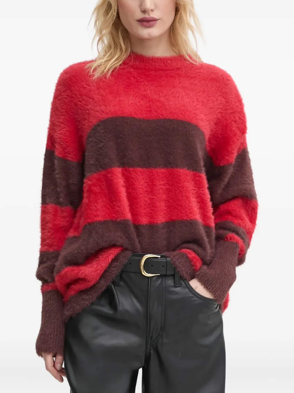 G-star Raw Striped Sweater In Red