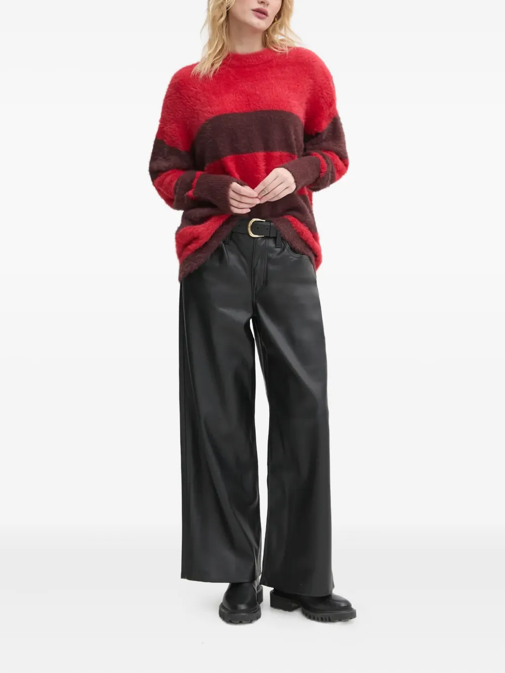 G-star Raw Striped Sweater In Red