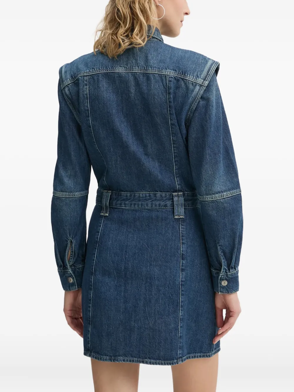 G-star Raw Long-sleeved Denim Dress In Blue