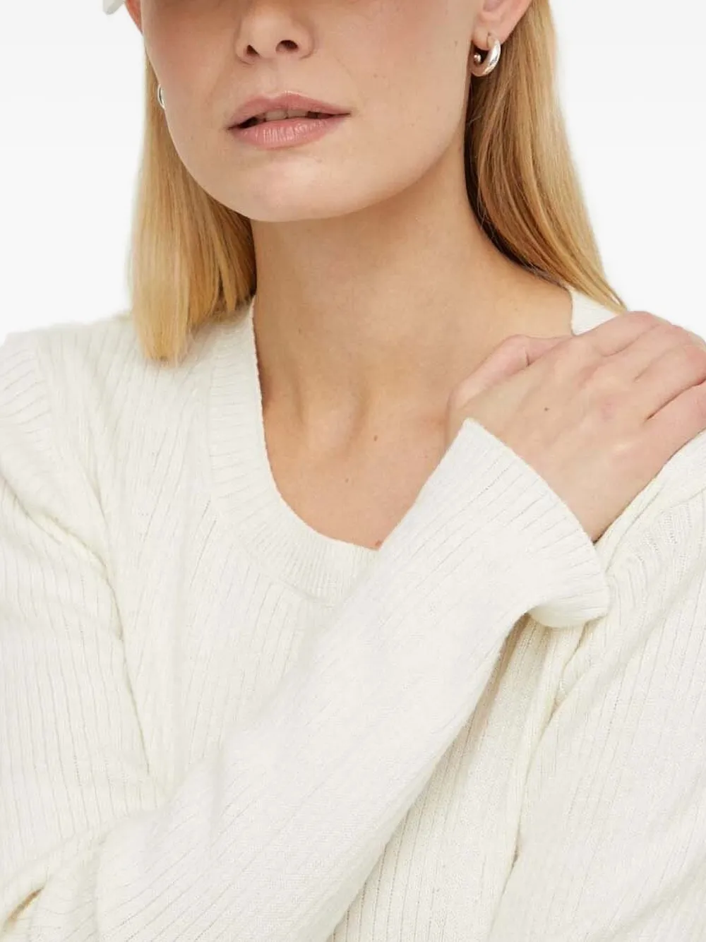 G-star Raw Ribbed Round-neck Sweater In Neutral