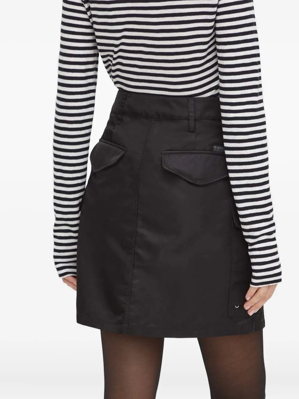 G-Star RAW Mini-rok met cargo zak Zwart