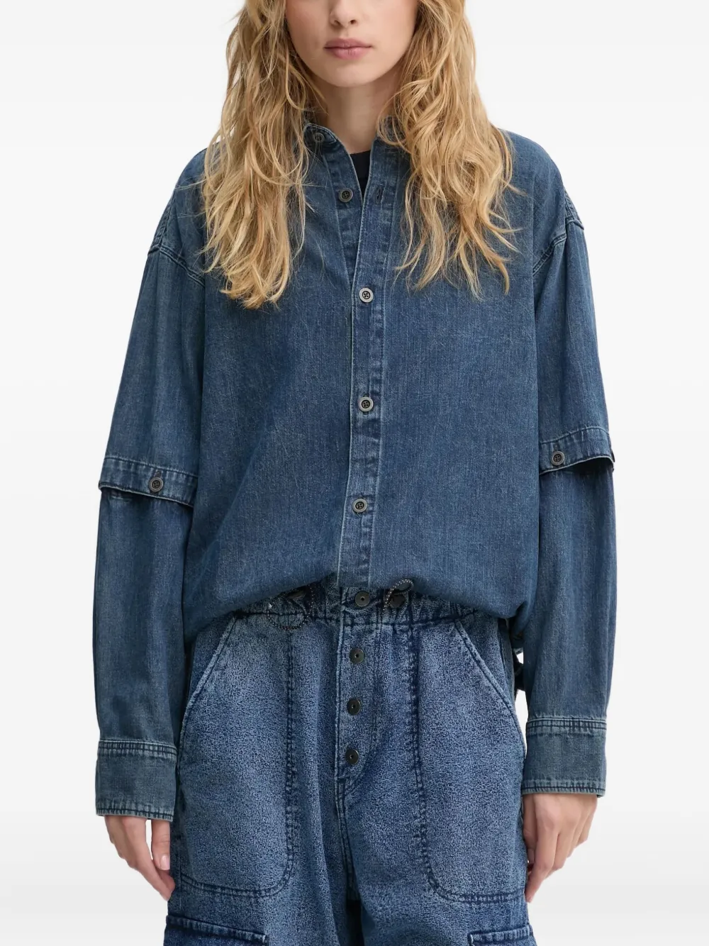G-star Raw Buttoned Shirt In Blue