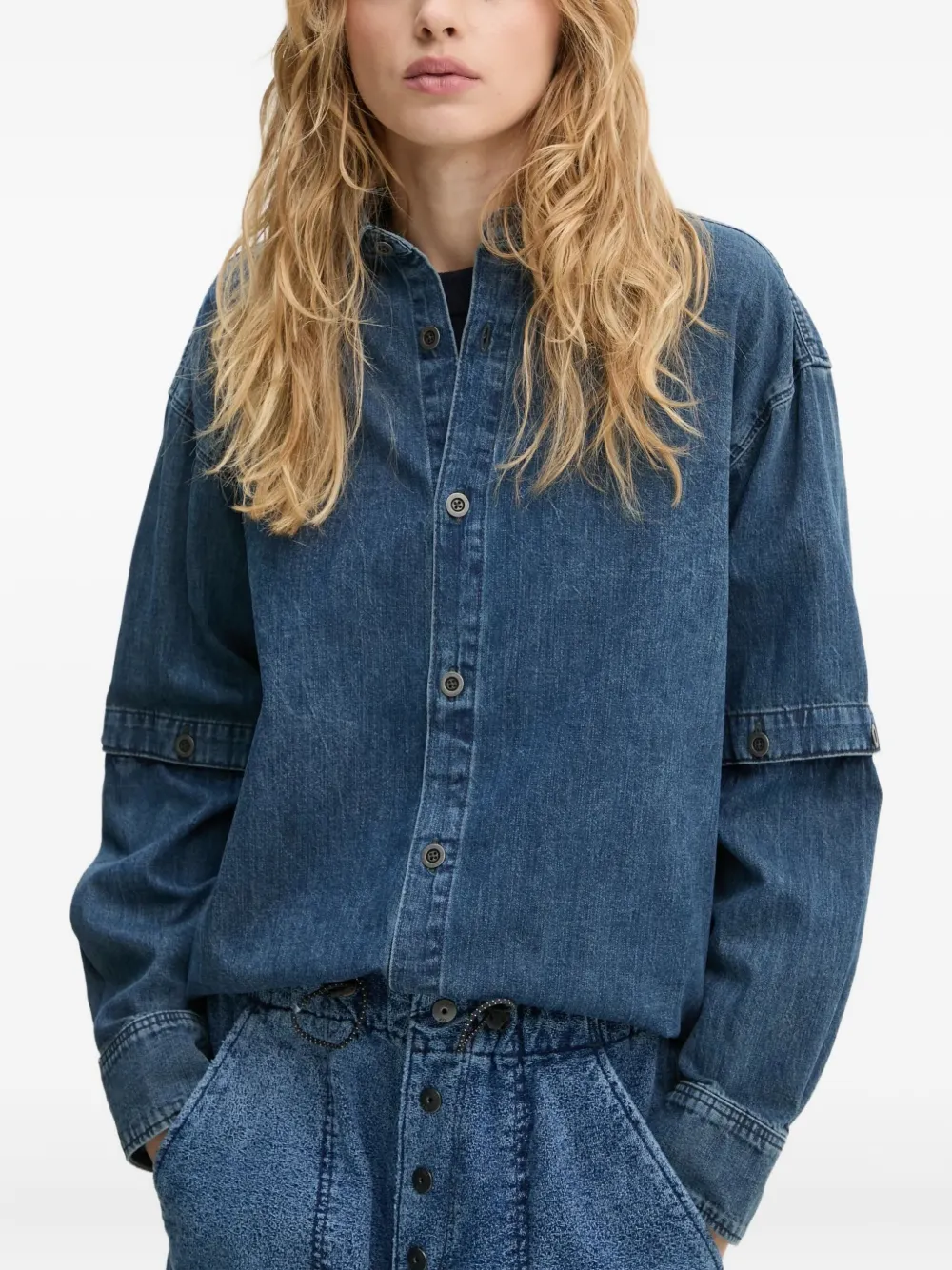 G-star Raw Buttoned Shirt In Blue