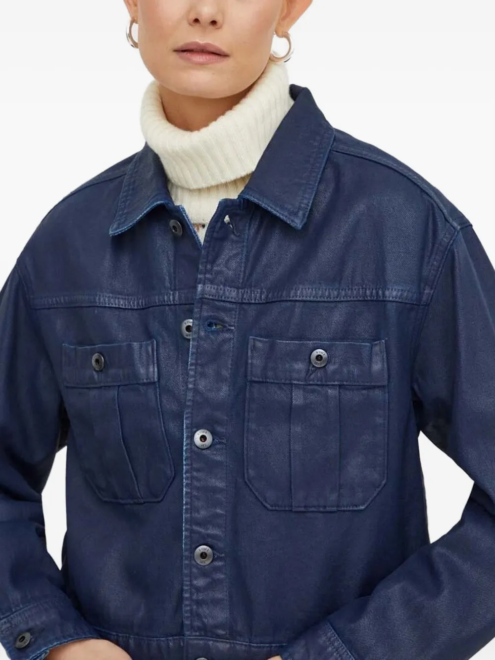 G-Star RAW Denim jack Blauw