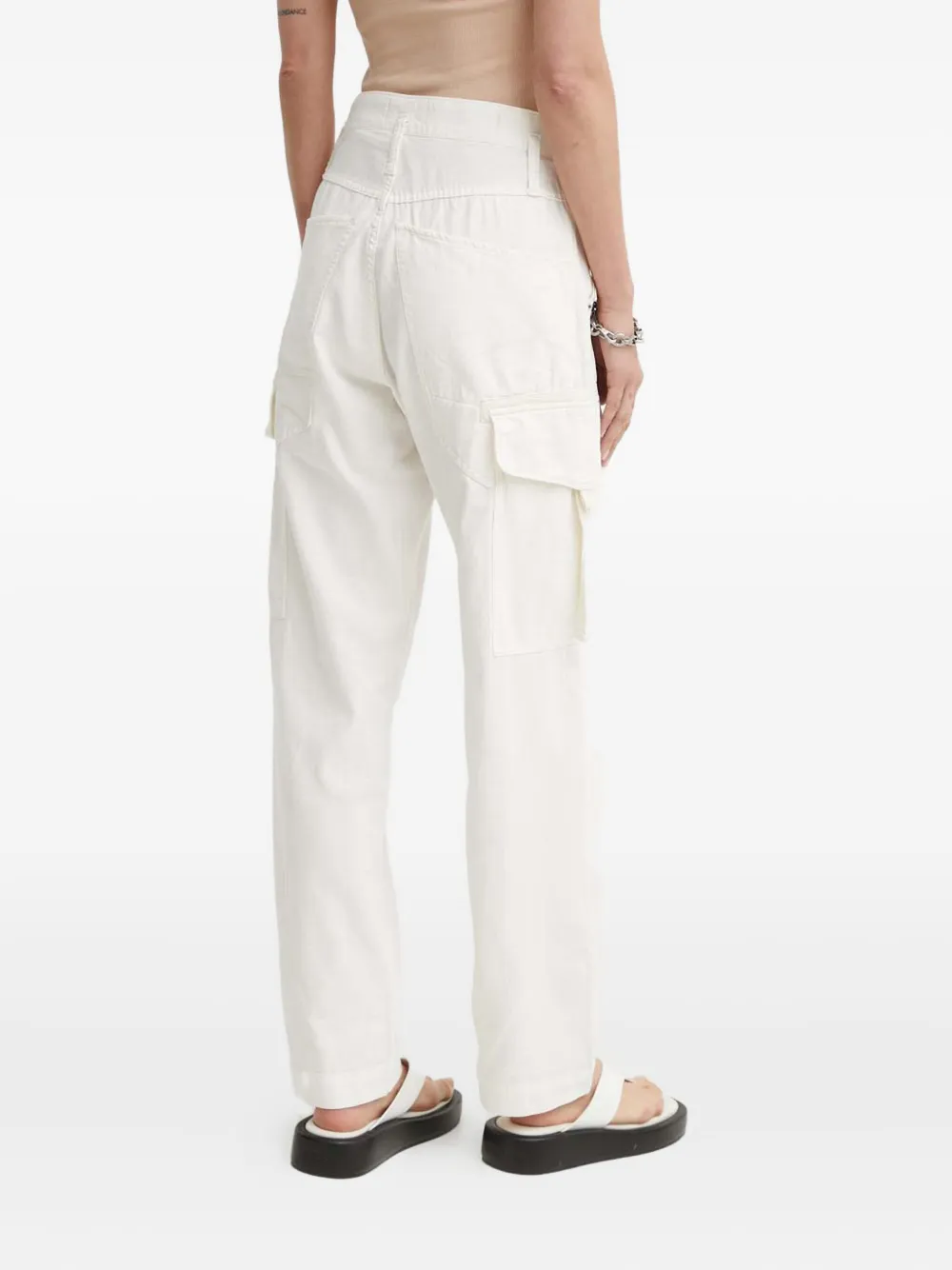 G-Star RAW Broek met cargo zak Wit