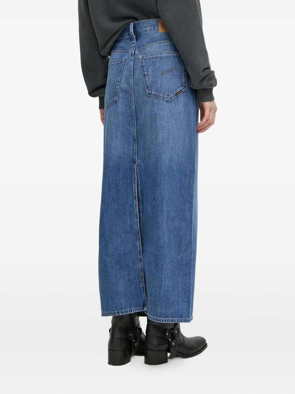 G-Star RAW Viktoria denim maxi-rok - Blauw