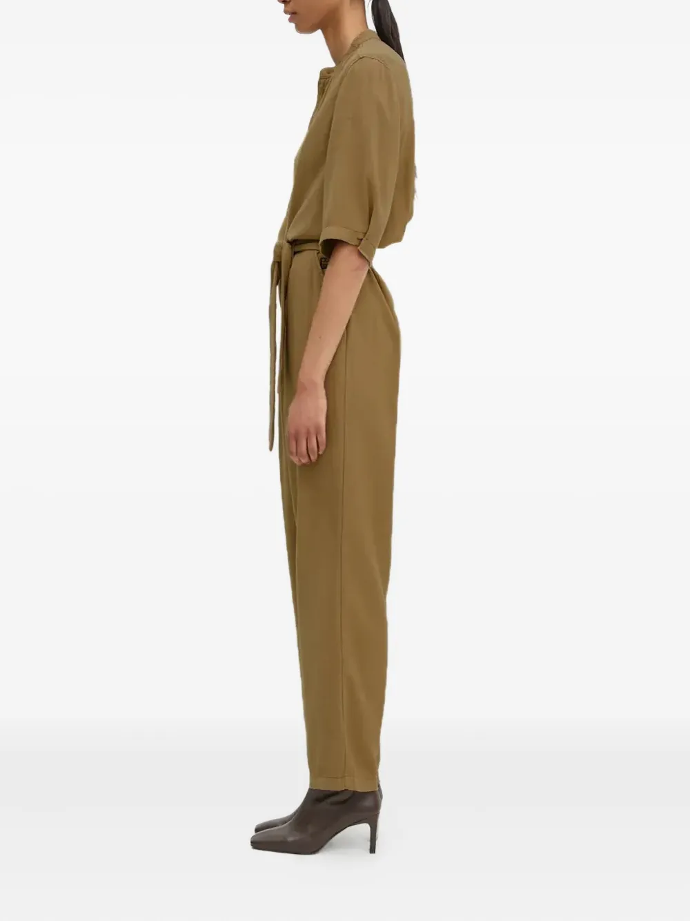 G-Star RAW Jumpsuit met ceintuur Bruin