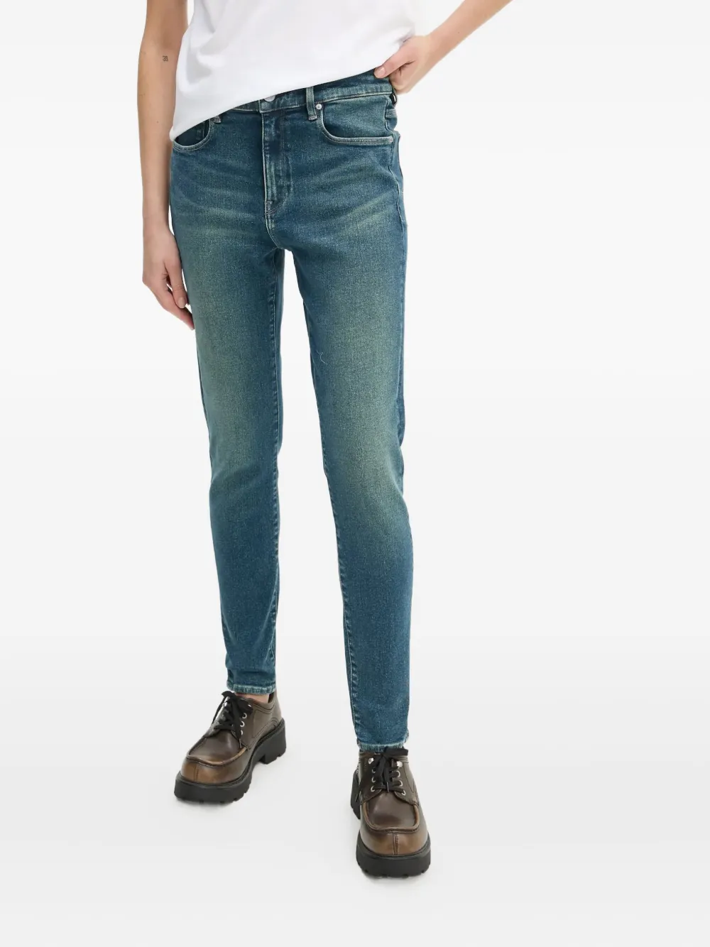 G-Star RAW ロゴパッチ ジーンズ - ブルー G-Star RAW ロゴパッチ ジーンズ - ブルー