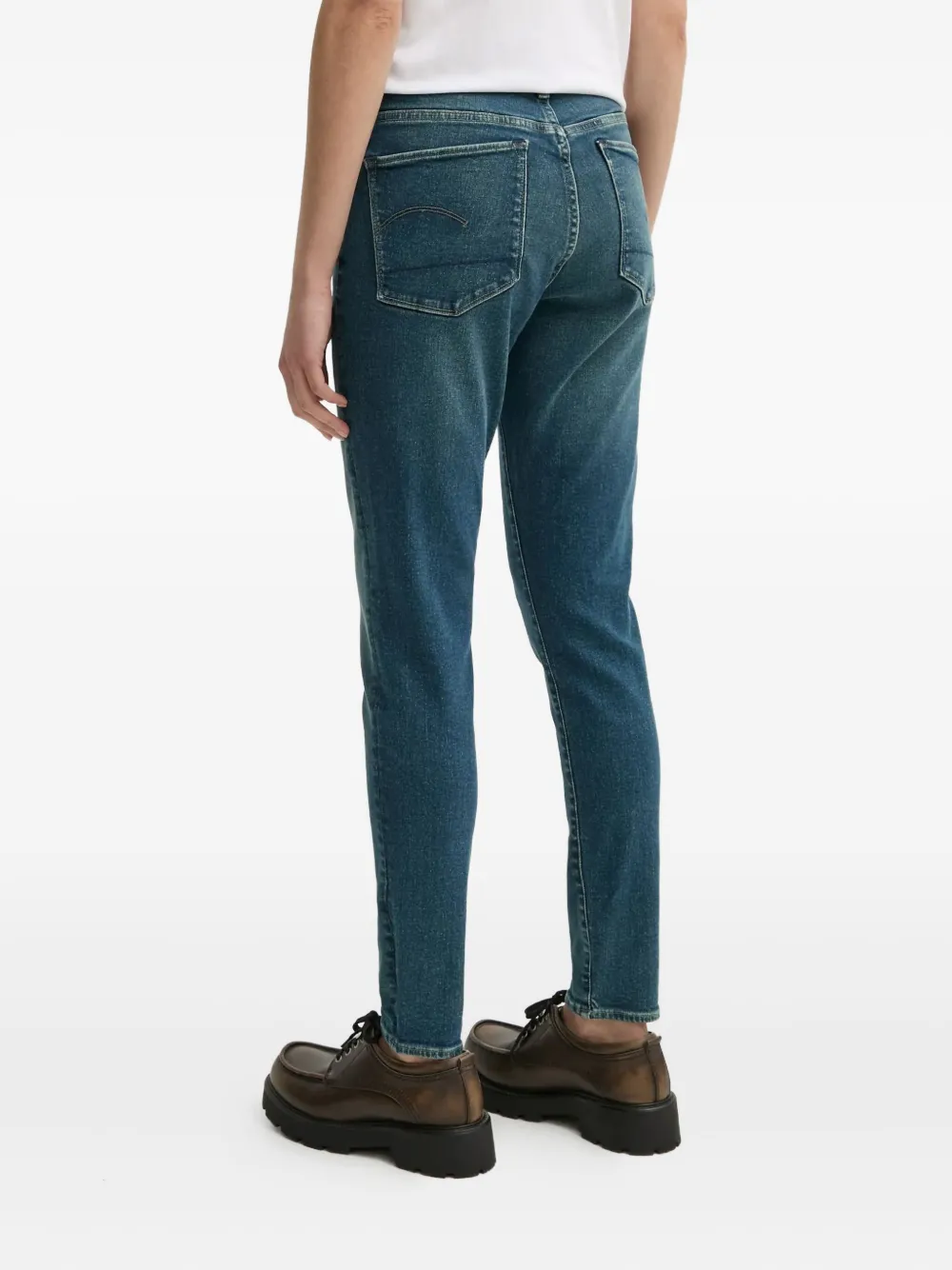 G-Star RAW Jeans met logopatch Blauw