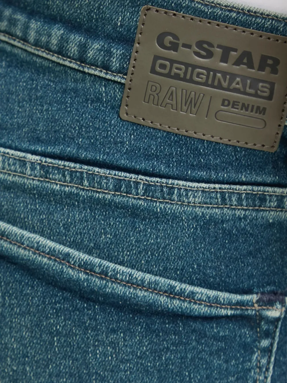 G-Star RAW Jeans met logopatch Blauw
