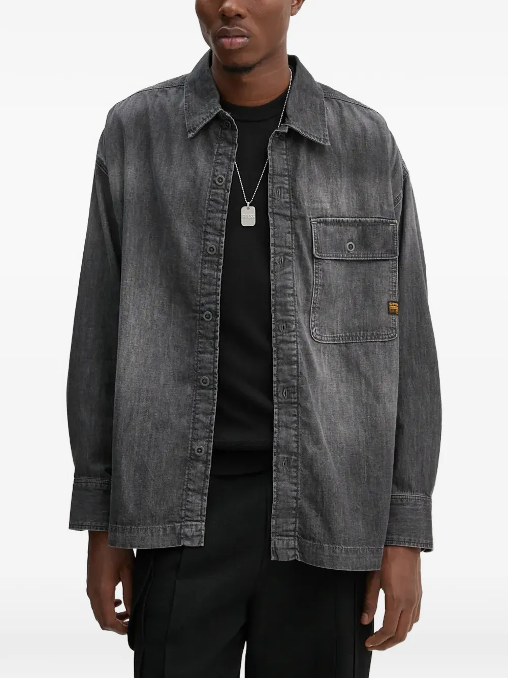 G-Star RAW pocket buttoned shirt - Grigio