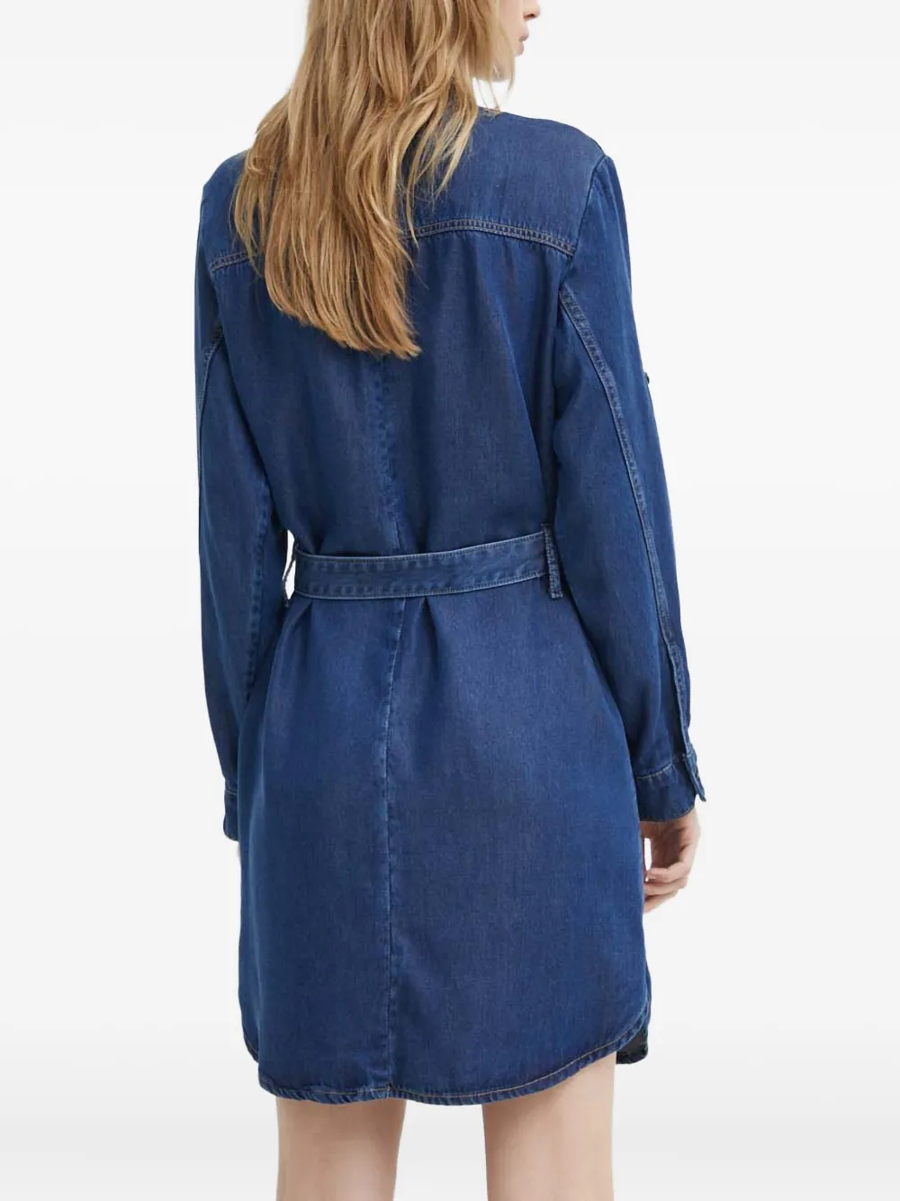G-star Raw Belted Pocket Mini Dress In Blue