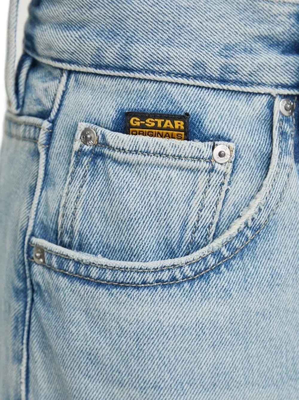 G-Star RAW Denim maxi-jurk met vijf zakken Blauw