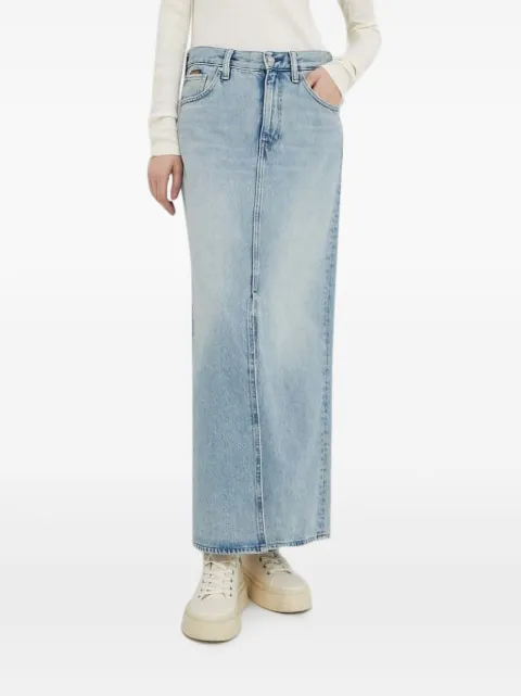 G-Star RAW five-pocket denim maxi skirt