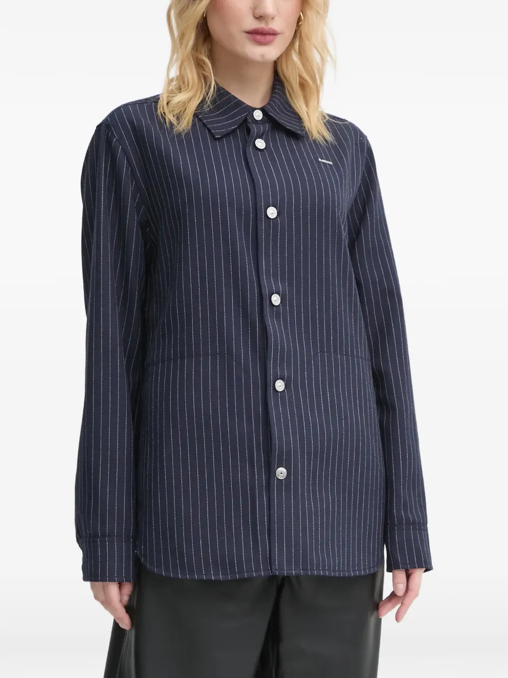 G-Star RAW pinstripe buttoned shirt - Blau