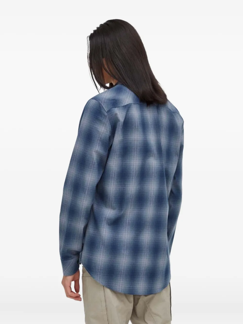 G-Star RAW plaid pocketed shirt - Blauw