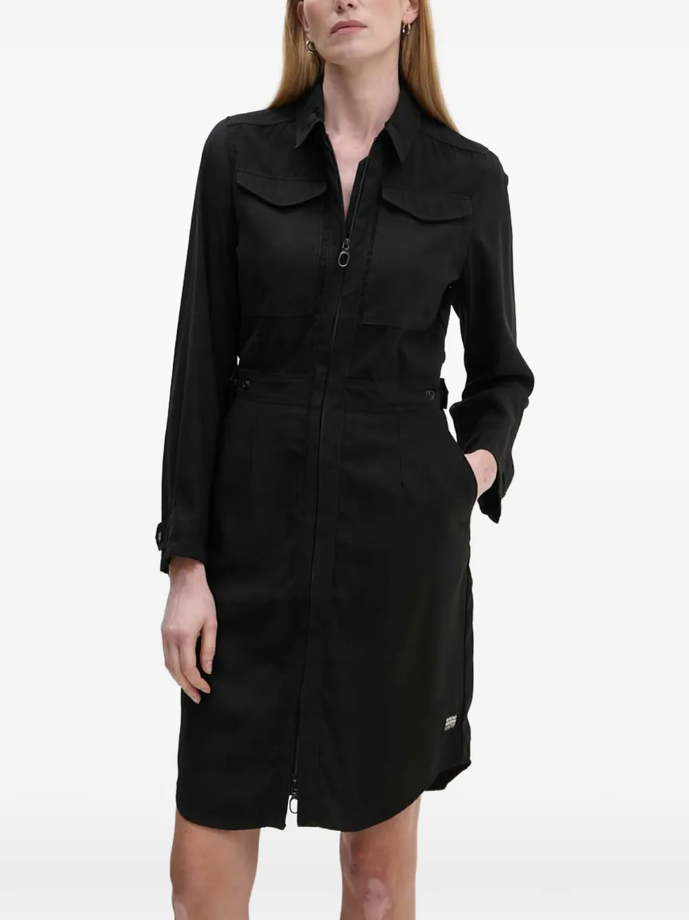 G-Star RAW zip pockets mini dress - Nero