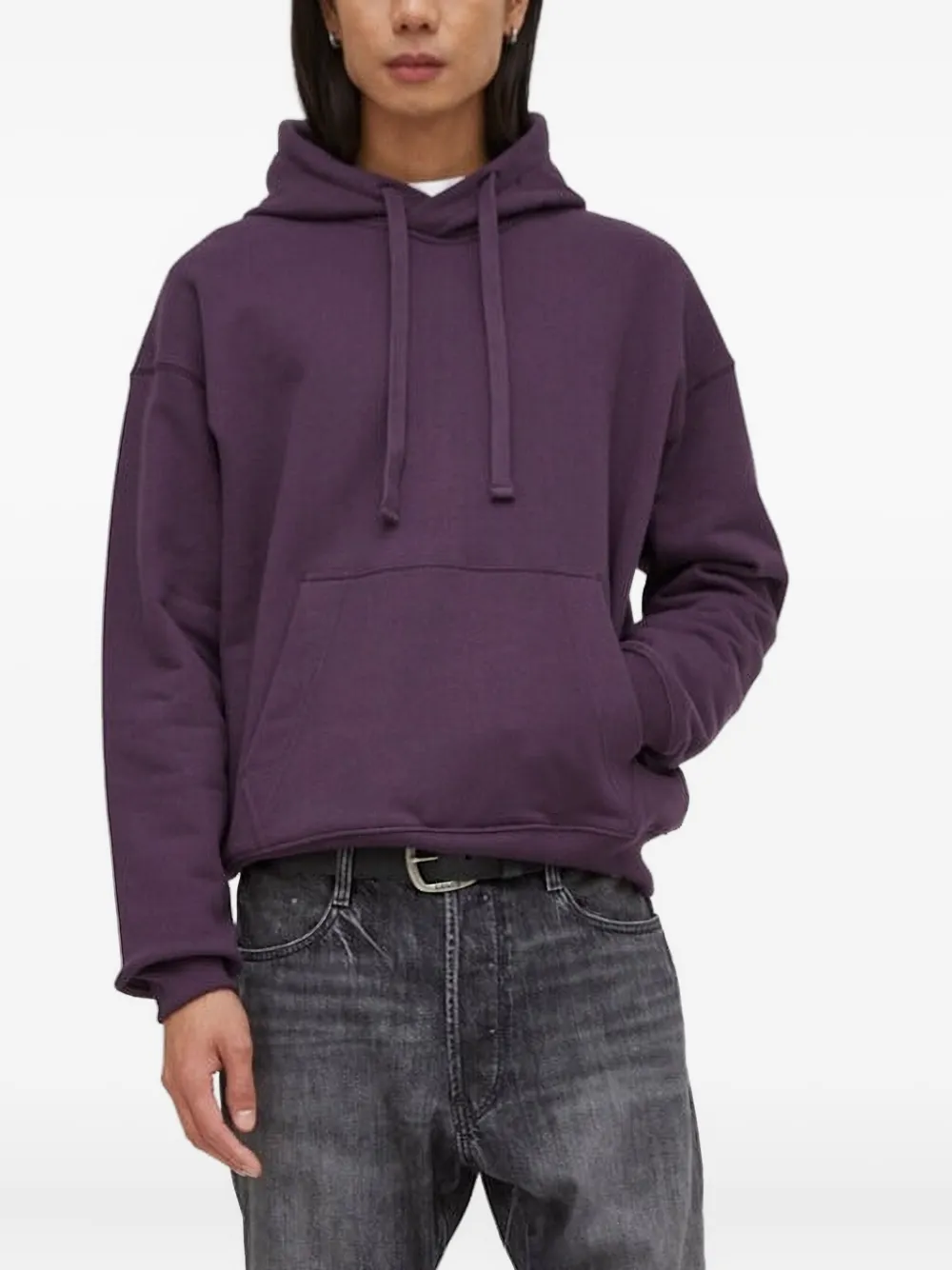 G-star Raw Drawstring-hood Sweatshirt In Purple
