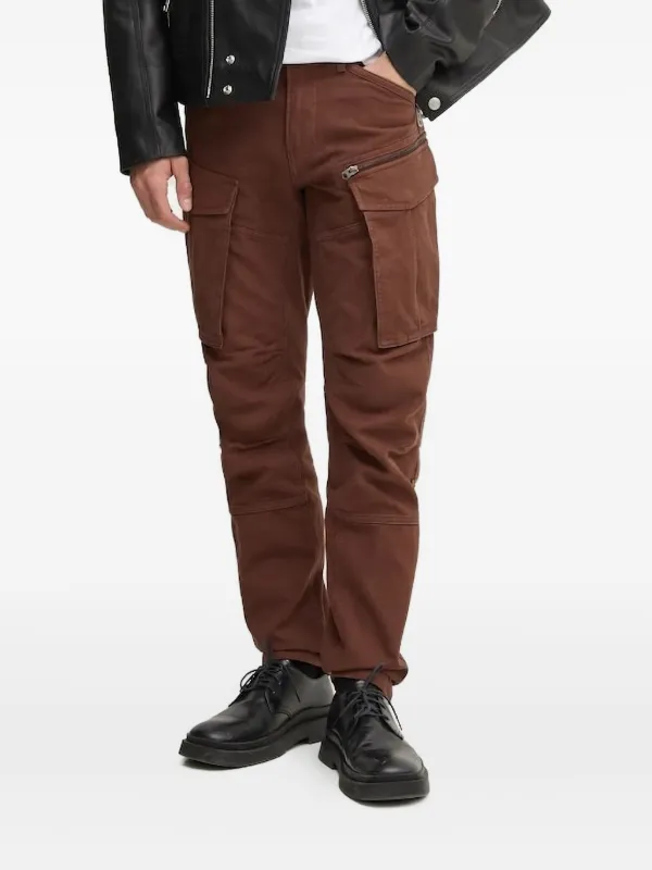 G-Star RAW Pantalon Droit à Poches Zippées Marron FARFETCH TN