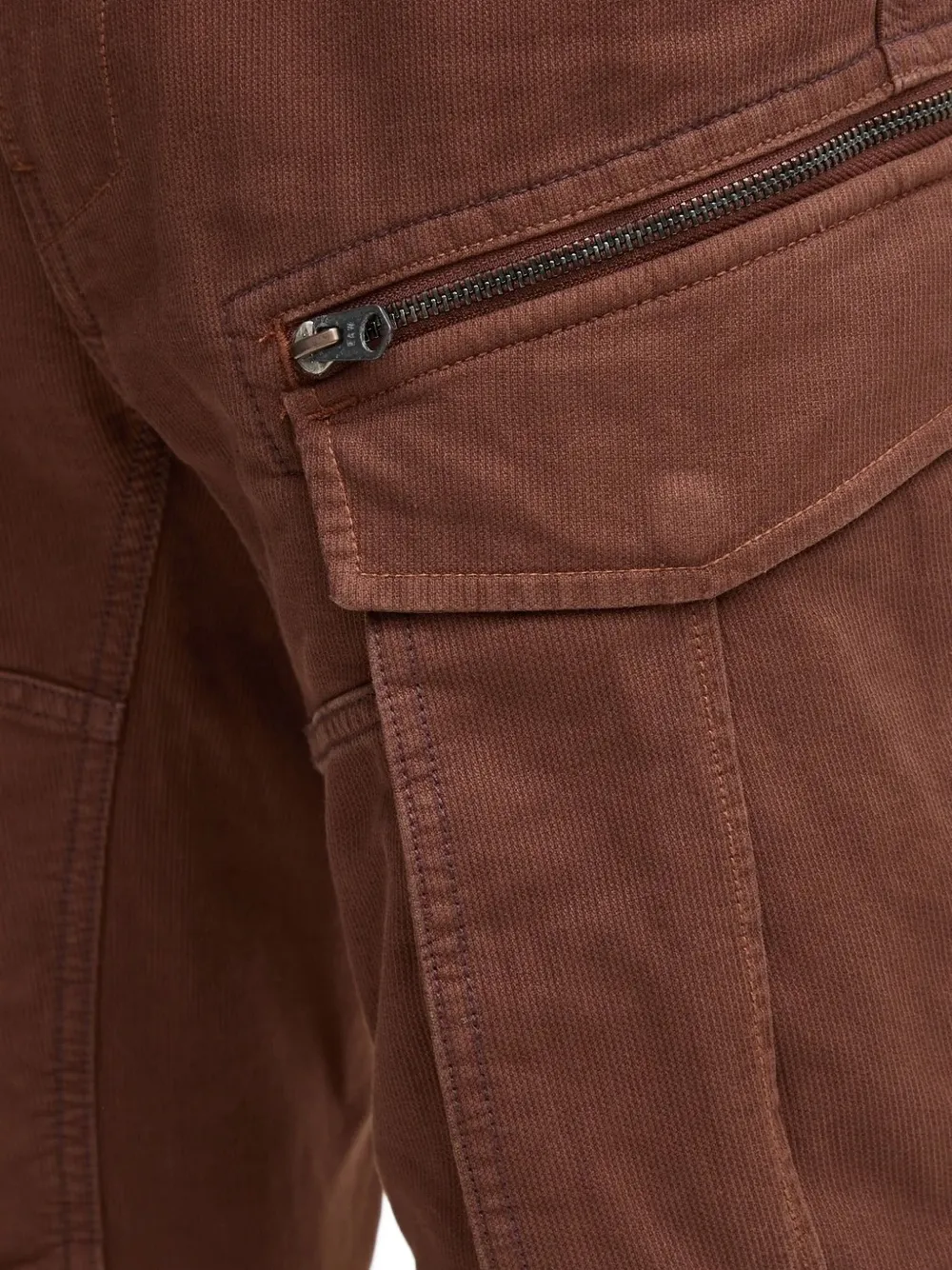 G-Star RAW Cargo straight broek met ritszak Bruin