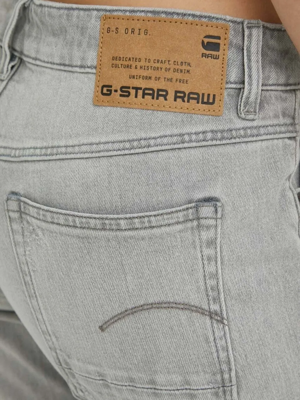 G-Star RAW Gerafelde jeans Grijs
