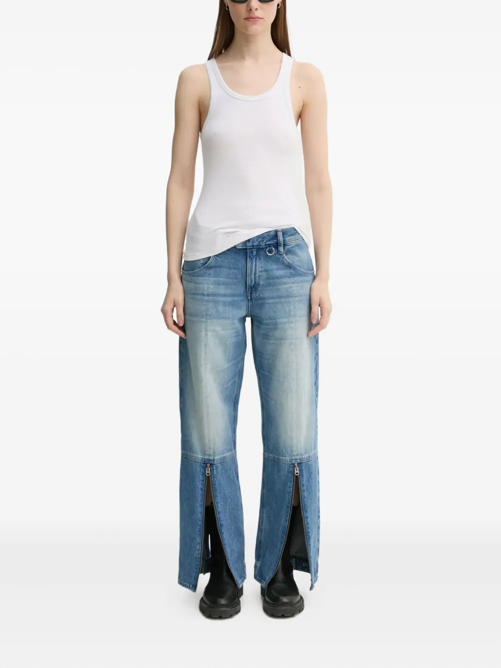 G-Star RAW zip-hem jeans - Blauw