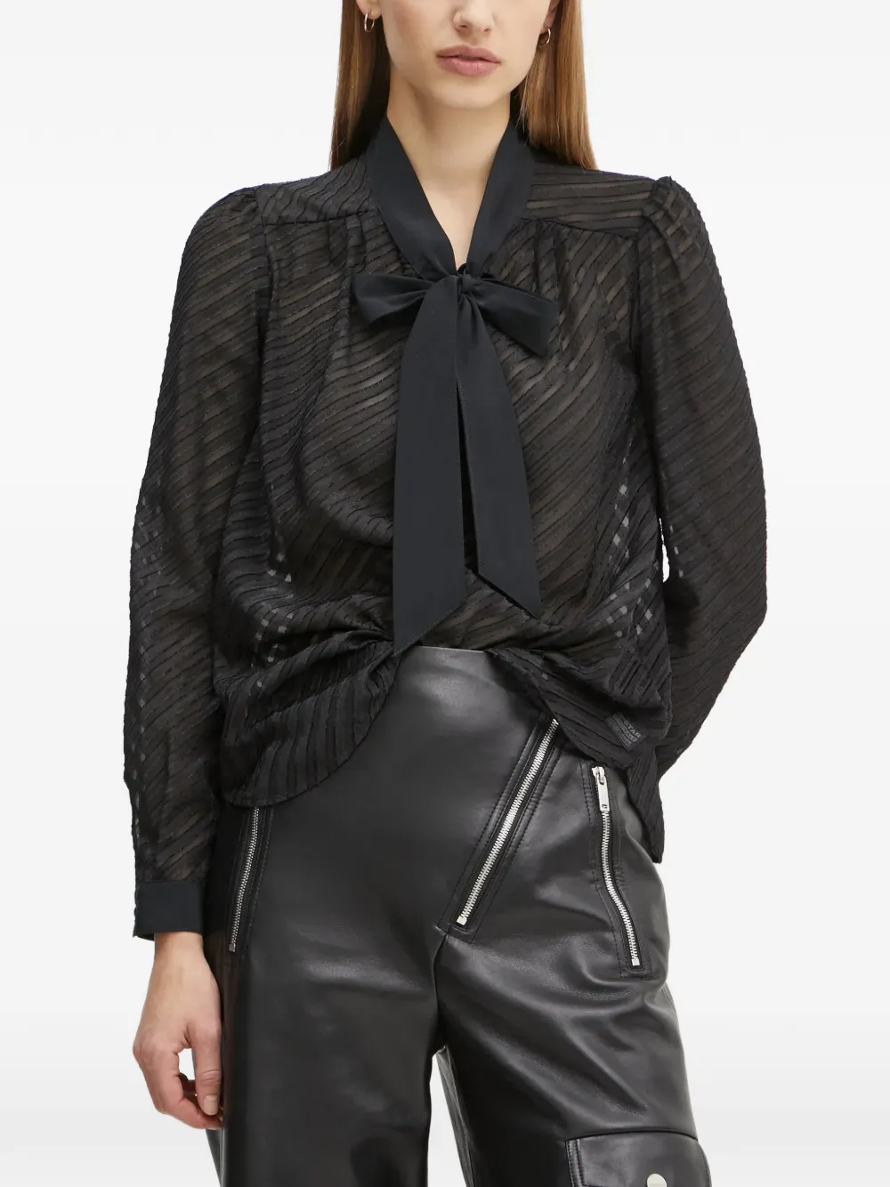 G-Star RAW bow blouse - Nero