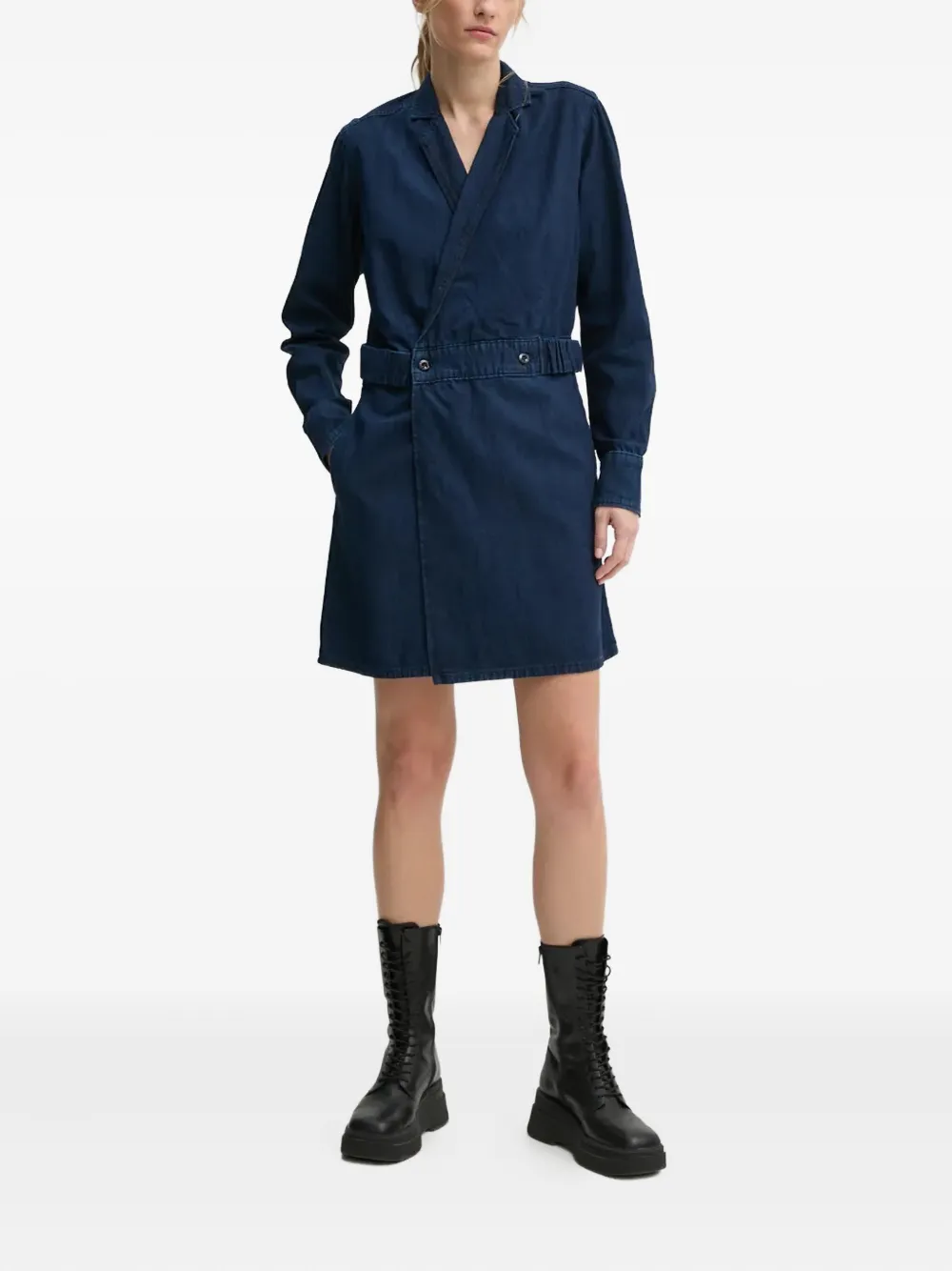 G-Star RAW wrap denim dress - Blauw