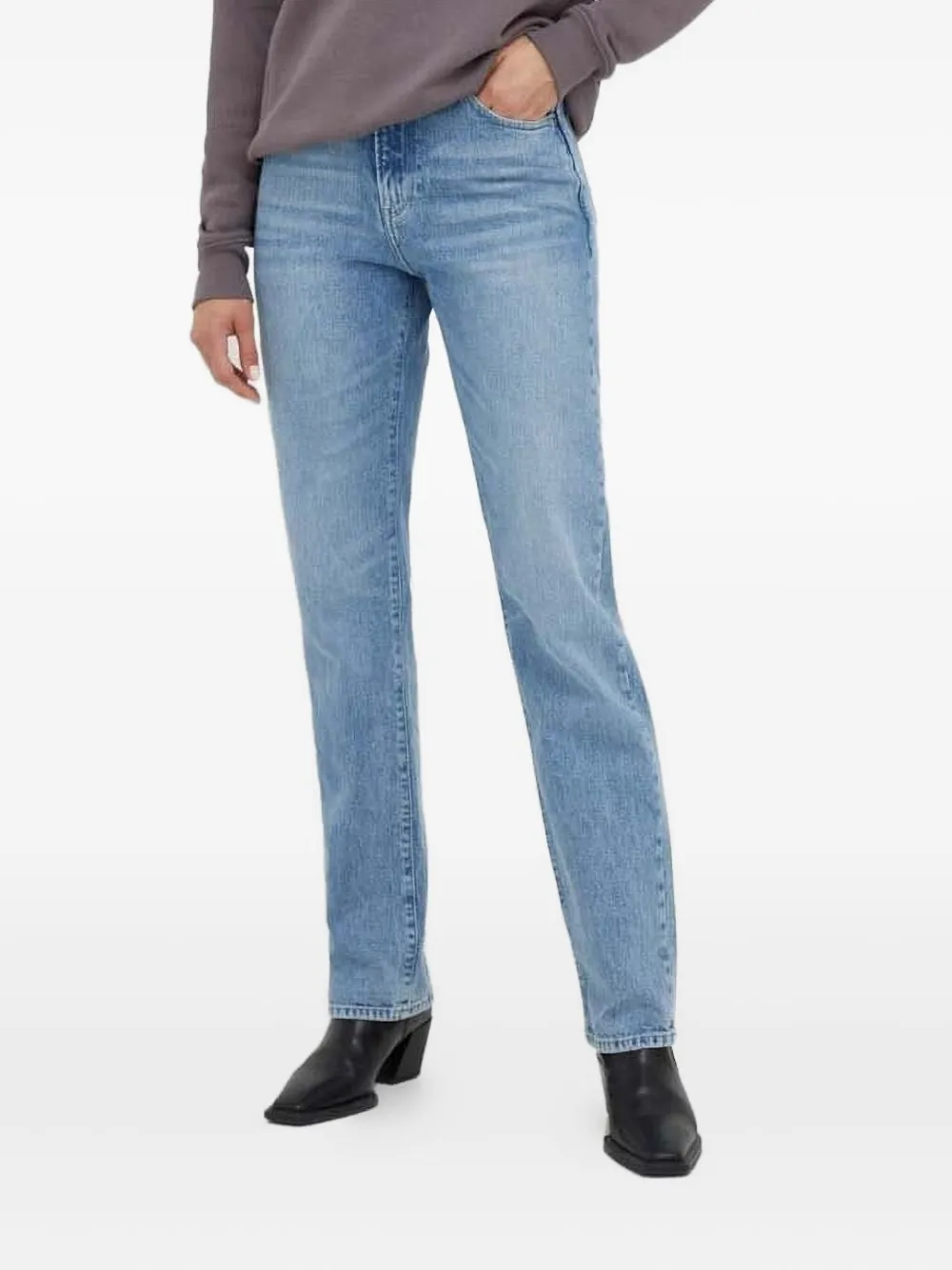 G-star Raw Viktoria High-waisted Straight Jeans In Blue