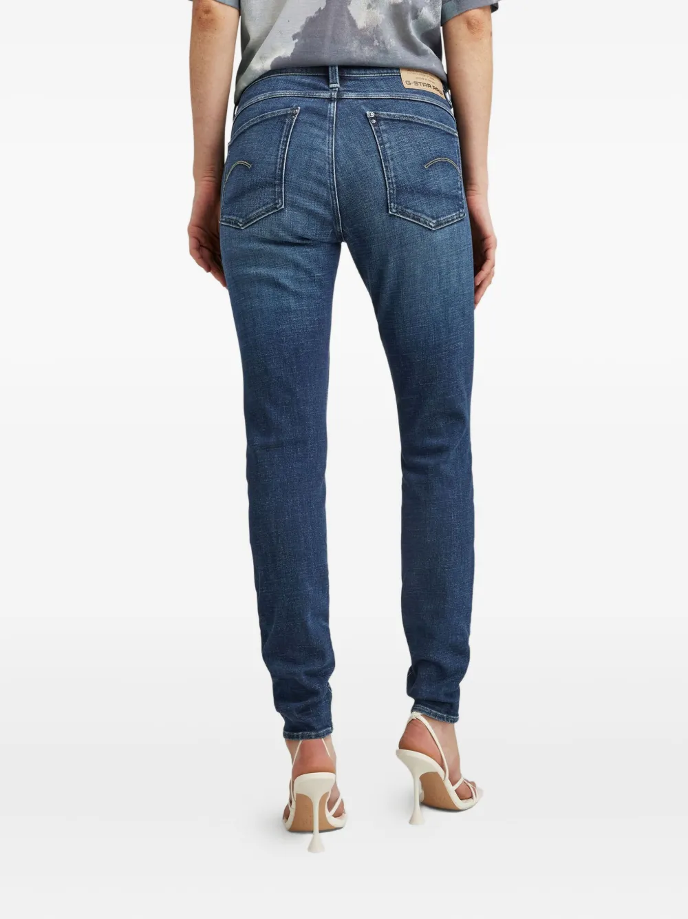 G-star Raw Lhana Five-pocket Skinny Jeans In Blue