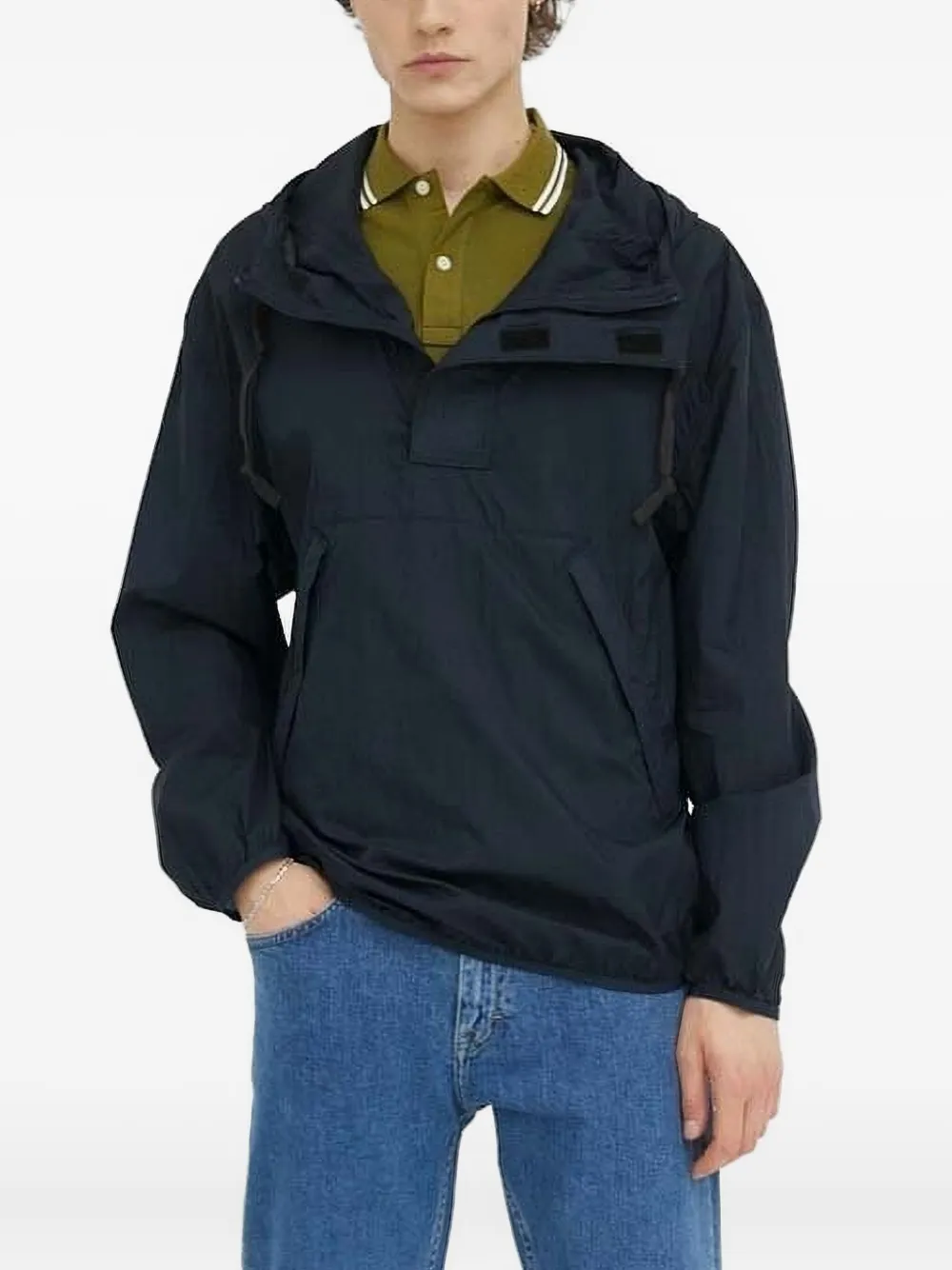 G-Star RAW Jack met capuchon en trekkoord Blauw