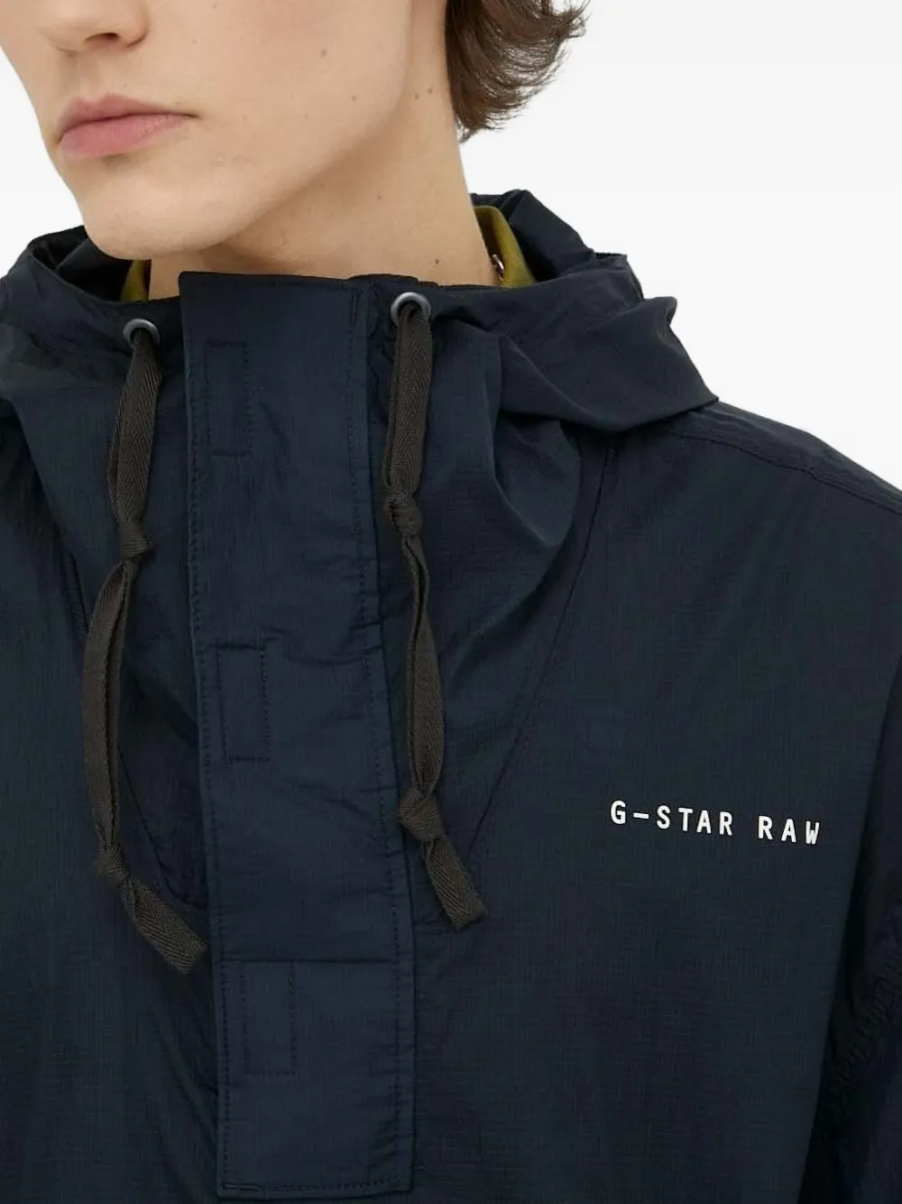 G-Star RAW Jack met capuchon en trekkoord Blauw