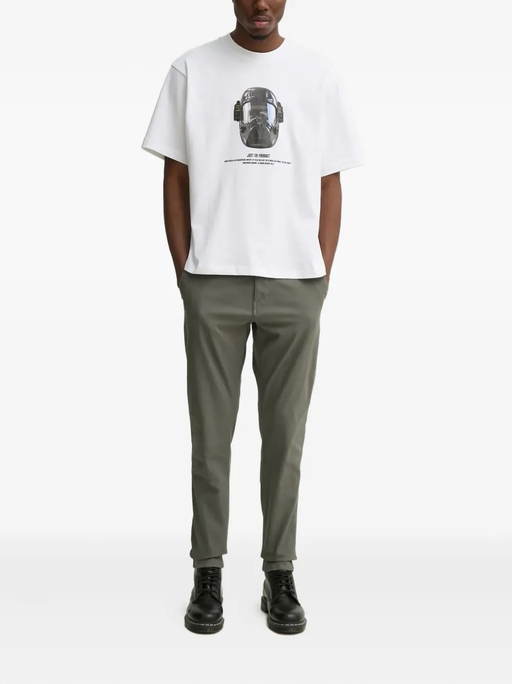 G-Star RAW logo-embroidered trousers - Groen