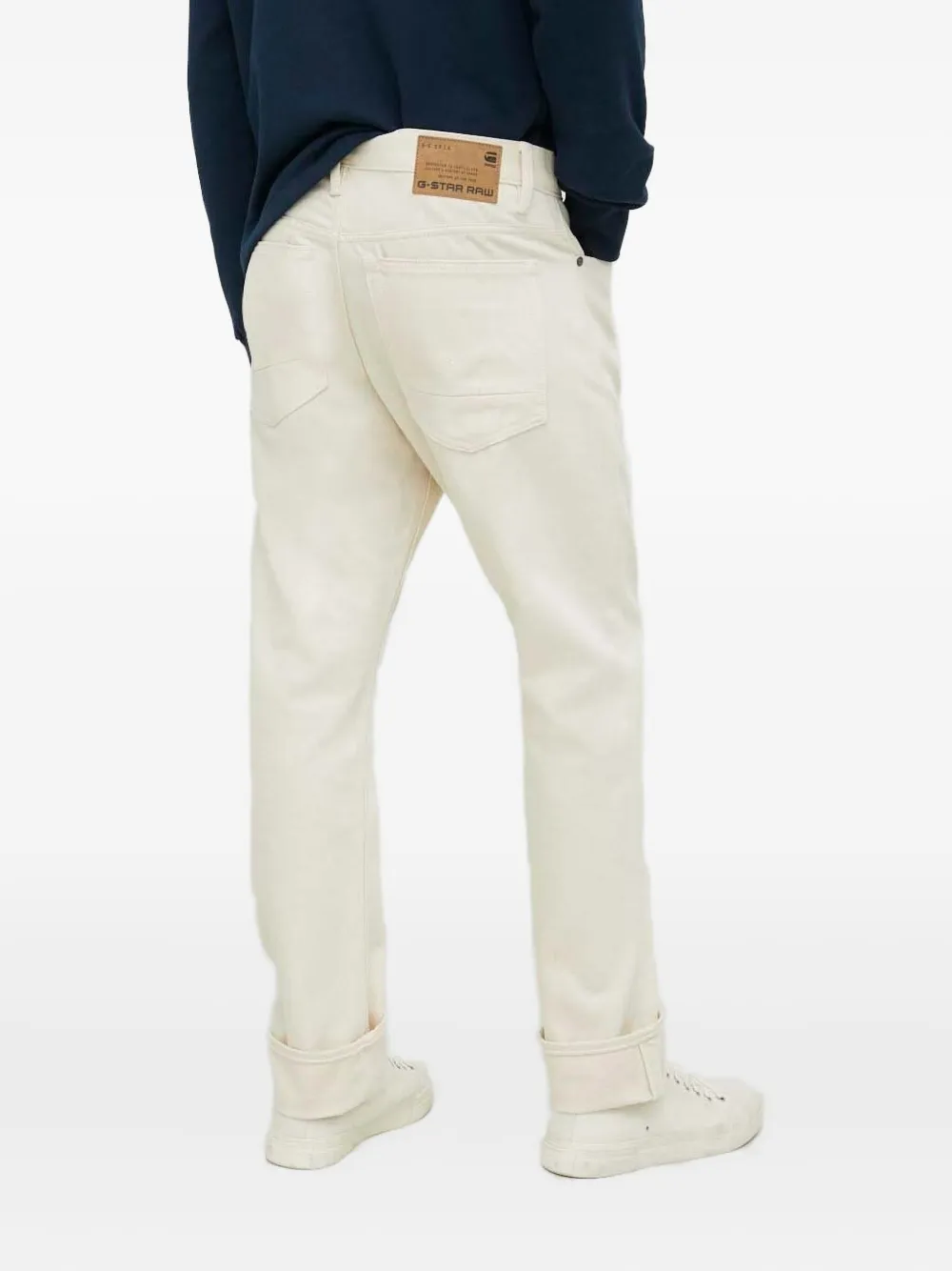 G-Star RAW logo-patch jeans - Wit