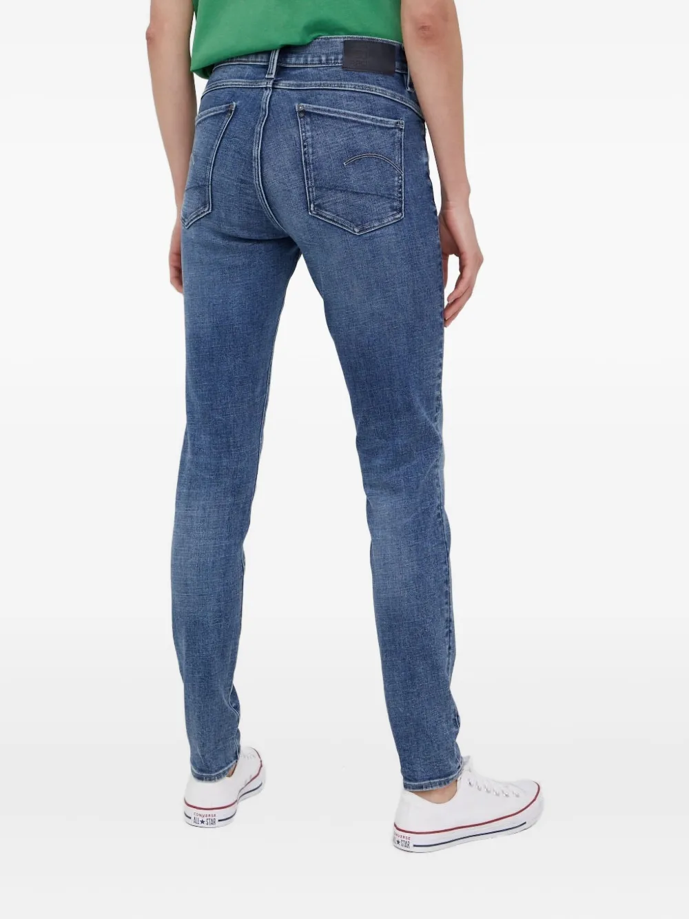 G-Star RAW Lhana skinny jeans met vijf zakken - Blauw