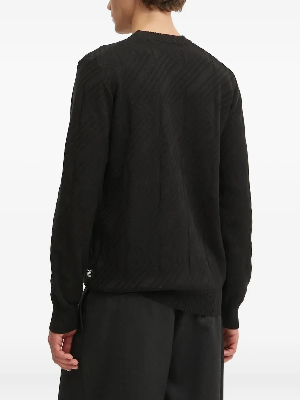 G-Star RAW geometric-pattern crew-neck jumper | Knitted Sweaters | Image 2