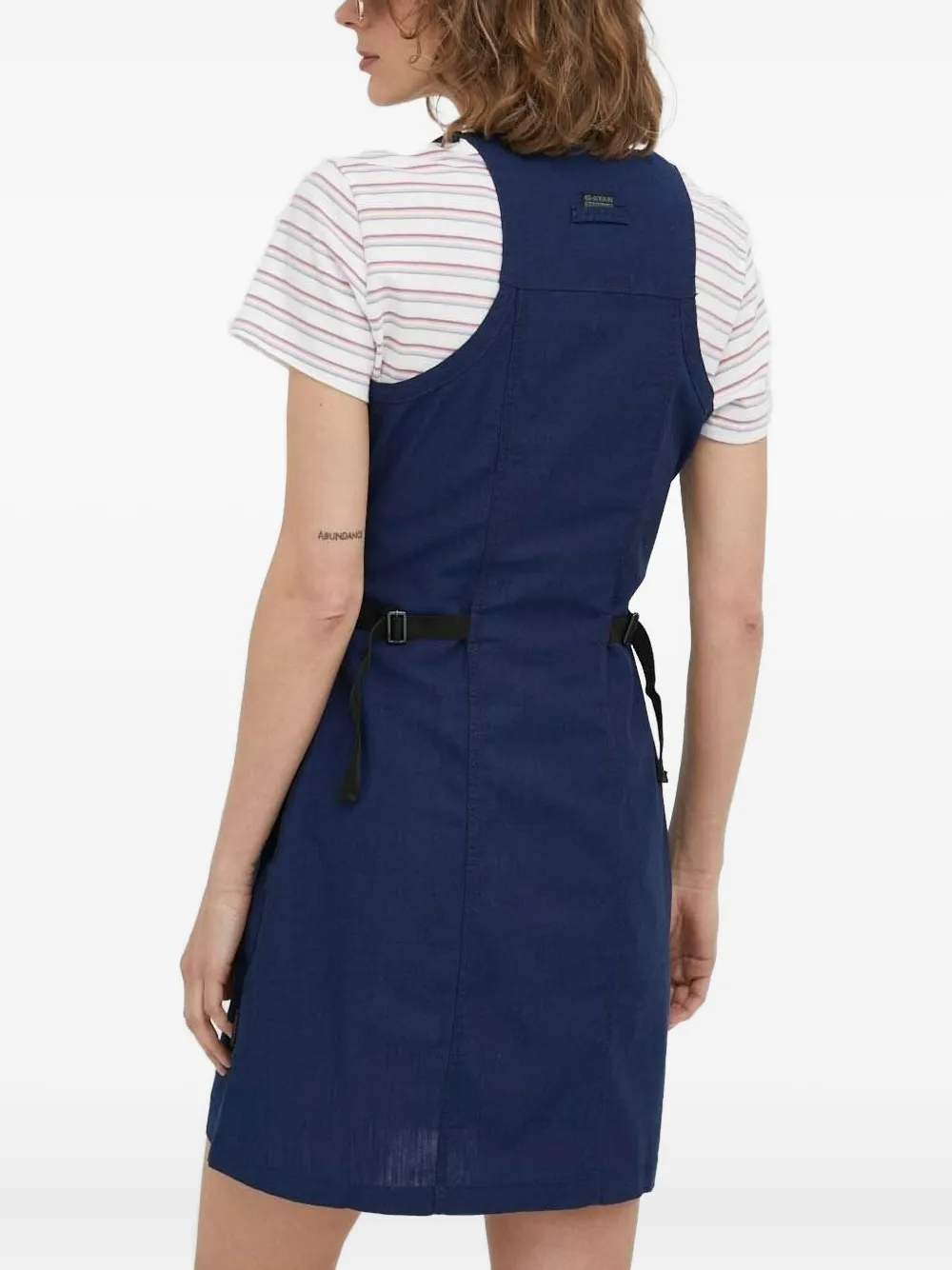G-Star RAW v-neck belted mini dress - Blauw