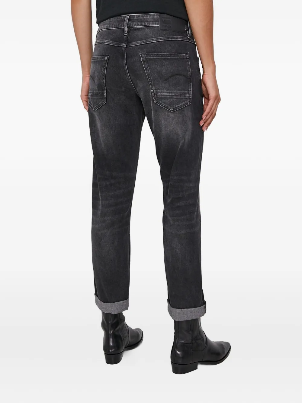 G-Star RAW Kate boyfriend jeans met omgeslagen pijpen Grijs