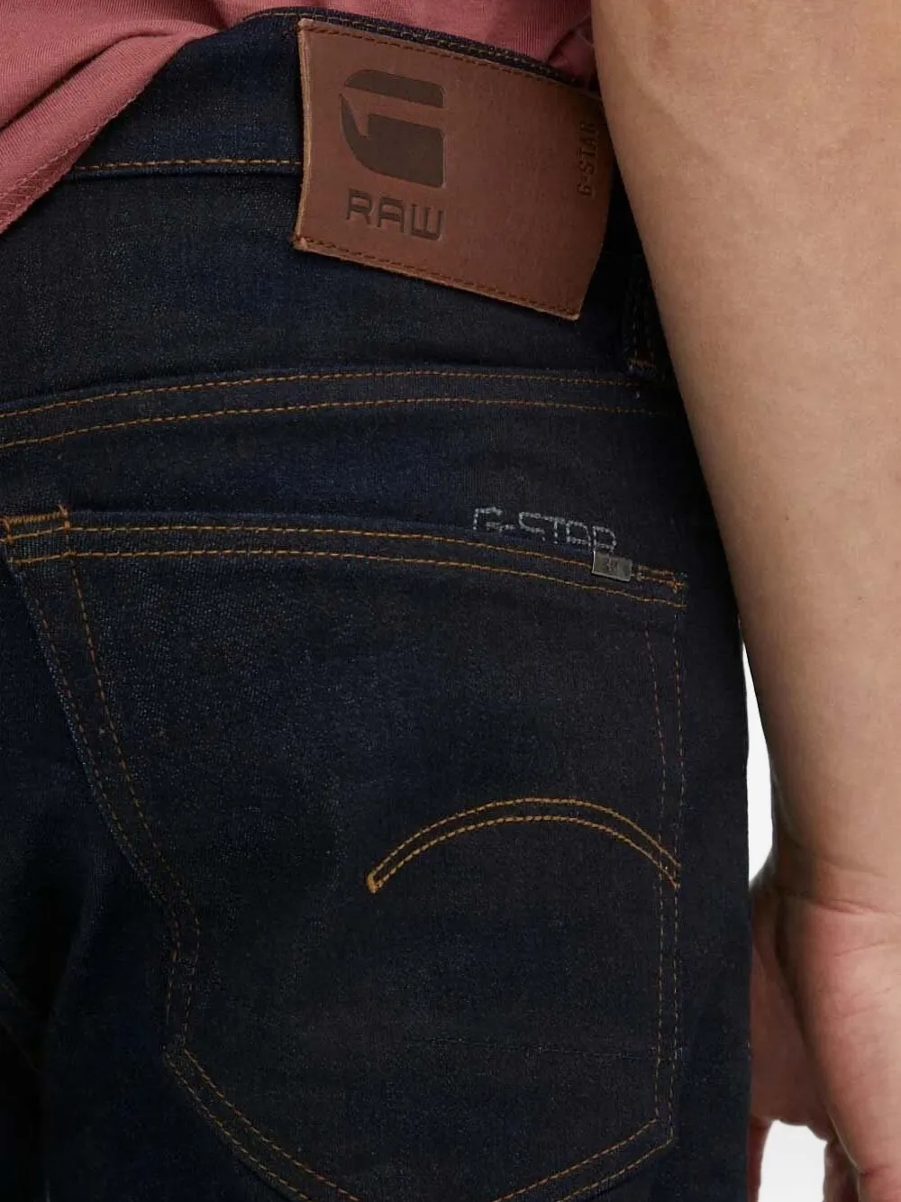 G-Star RAW Jeans met borduursel Blauw