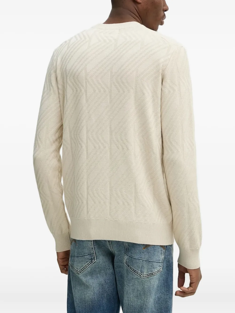 G-Star RAW geometric-pattern crew-neck sweater | Knitted Sweaters | Image 2