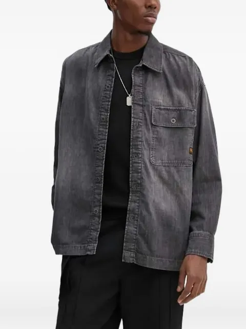 G-Star RAW logo-plaque merino wool sweater
