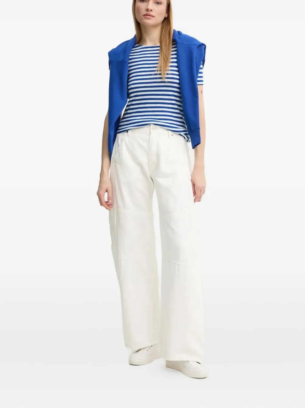 G-star Raw Wide-leg Jeans In White