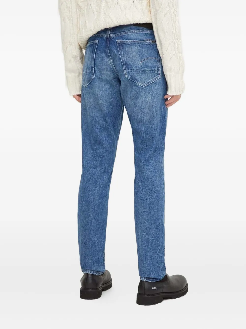 G-Star RAW Jeans met knoop- en ritssluiting - Blauw