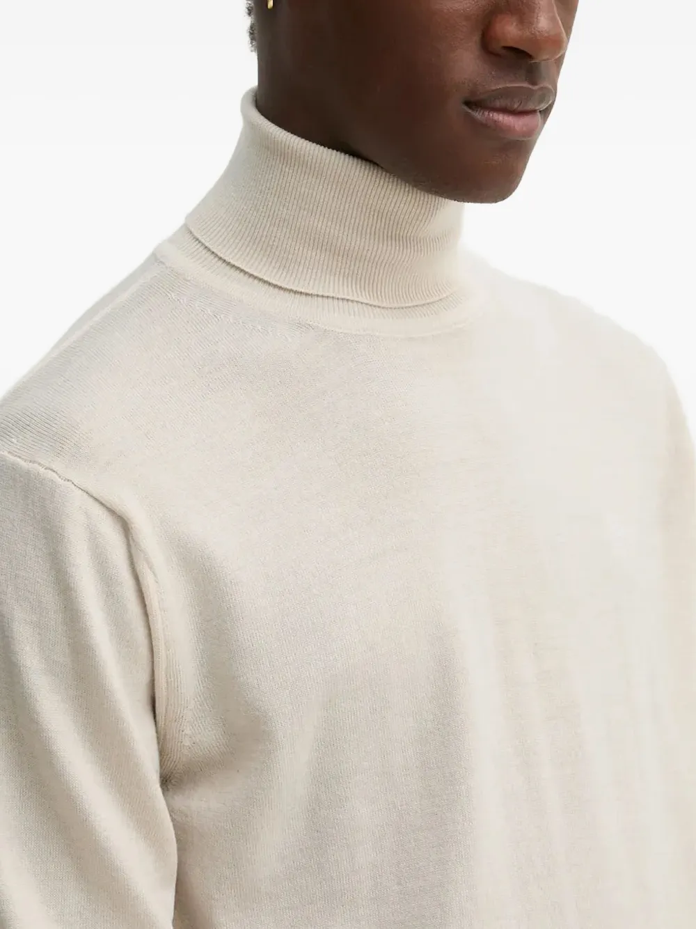 G-star Raw Turtleneck Sweater In White